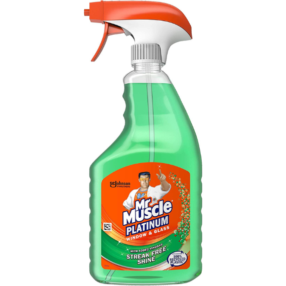 Mr Muscle Platinum Window & Glass Cleaner Spray, 750ml