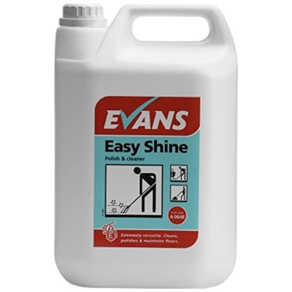 Evans Vanodine Easy Shine Multi Use Slip Resistant Floor Polish & Cleaner 5kg
