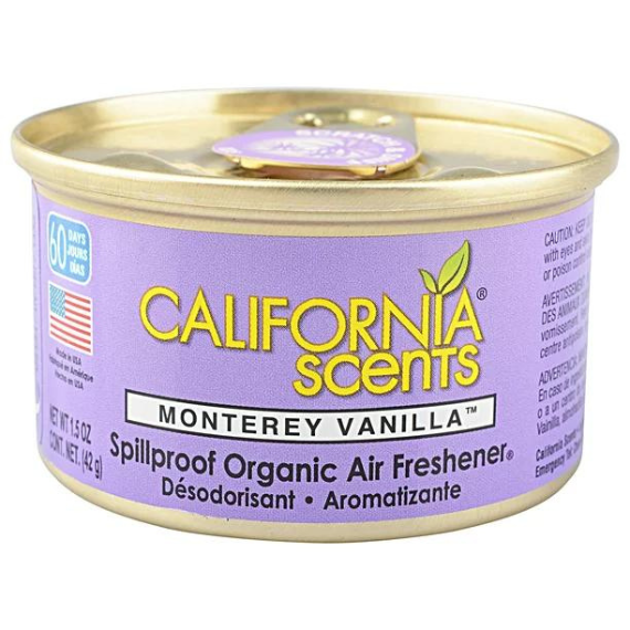 California Scents Monterey Vanilla Spillproof Organic Air Freshener