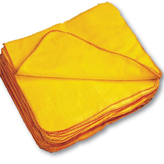 YELLOW DUSTER 45 BY 50CM(PACK OF 12)